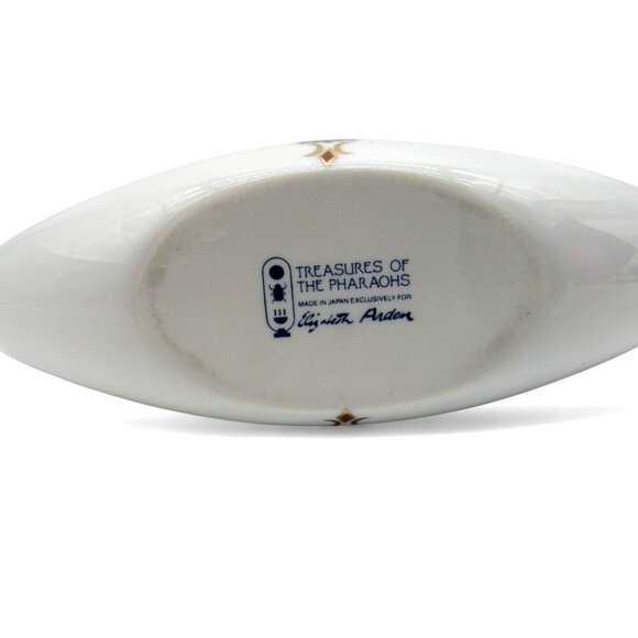 ELIZABETH ARDEN Pharaohs Rams Head Boat Vanity Dish Vintage 10" - Picture 8 of 11